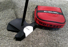 Odyssey Ai Dual Square 2 Square Max 1/2 Ball Putter SL 120 with Cover 34