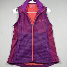 Nike Golf Vest Women's S Purple Pink Tour Performance Dri Fit W/ Pockets & Hood picture
