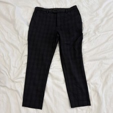 Banana Republic 34x30 Slim-tapered Pants In Gray Prince Of Wales Check picture