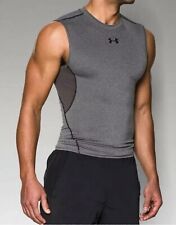UNDER ARMOUR HEATFIT COMPRESSION MEDIUM ATHLETIC TANK SLEEVELESS SHIRT SIZE S picture