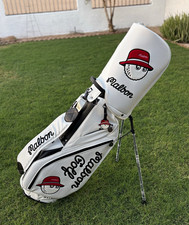 Malbon Golf Stand Bag White 5-Way Divider, Bucket Logo picture