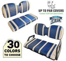 "staple On" 4 Passenger Replacement Golf Cart Seat Covers For Icon Golf Carts picture