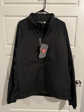 Puma Hielands Golf Jacket Size Xtra Large Men’s Black Full Zip Nwt picture