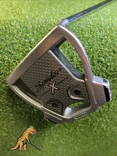 Used Rh Taylormade Spider X Hydroblast Silver 34” Mallet Putter picture