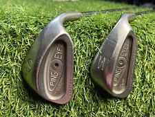 Ping Eye 2 Karsten Pitching Wedges Lot  Black Dot Steel RH S And W Wedges picture