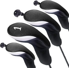 Golf Club Head Covers Woods Driver Fairway Hybrid 4 Pack,Headcovers 1 3 5 7 X picture