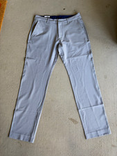 Footjoy Tour Fit Pant Mens 35x30 Slim Gray Golf Flat Front Straight Pockets picture