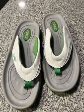Zoriz Golf Flip Flop Sandals Mens Size 10 Gray Green Cleated picture