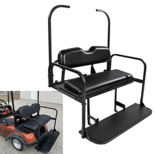 Golf Cart Rear Flip Seat Kit W/roof Support For 1994.5-up Ezgo Txt Freedom T48 picture