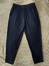 Homme Plisse Issey Miyake Black Tapered Pants Size 3 picture