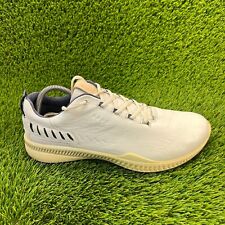 Ecco S-Hybrid Mens Size 9-9.5 Beige Athletic Casual Leather Spikeless Golf Shoes picture