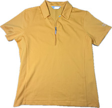 Callaway Women’s Golf Polo M Apricot 1/4 Zip Short Sleeve Stifel Logo Nwt picture