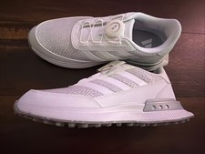 New Adidas Womens S2g Sl 25 Boa Spikeless Golf Shoes Size 9.5 White Silver picture