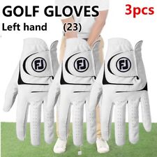 3 Pack FOOTJOY WEATHERSOF Men's Golf Gloves Leather All Weather Grip Left-Handed picture