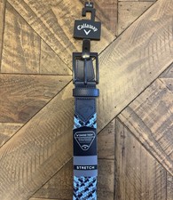 Callaway Golf Belt Stretch Swing Tech Navy & Baby Blue New With Tags Small 30-32 picture