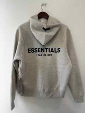 Fear Of God Essentials Hoodie Dark Oatmeal/light Oatmeal Ss22 picture