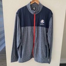 FootJoy Ryder Cup Special Edition Full-Zip Hybrid Jacket Mens 2XL Blue Multi picture