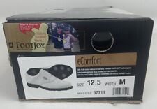 Footjoy Men’s eComfort Golf Shoes White Size 12.5 M 57711 picture