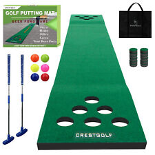 Golf BeerPong Game Set Green Mat,Golf Putting Mat Indoor Putting Green With Club picture