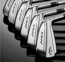 Callaway Apex Ti Fusion Chrome Iron Set 6-pw Aw Rh Regular Graphite Shaft New picture