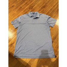 Peter Millar Crown Crafted Dormie Club Striped Golf Polo – Men’s Large picture