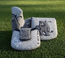 Rare Tbc Handcrafted Golf Original Bogey Monster Mallet Putter Head Cover picture