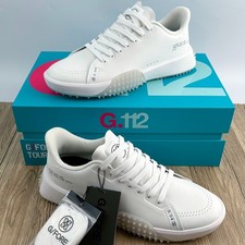 G/fore G.112 Men's Snow/nimbus Golf Shoes Pu Leather White Sneakers New picture