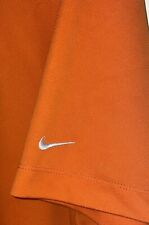 Nike Polo Shirt Mens Extra Large Solid Orang Golf Dri Fit Short Sleeve Casual picture