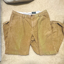 Eddie Bauer Men’s Beige Corduroy Pants 34w Regular Fit Straight Leg picture