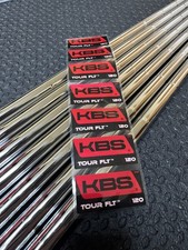 New Kbs Tour Flt 120g Stiff Flex Steel Iron Shafts 4-pw .355” Taper Tip picture