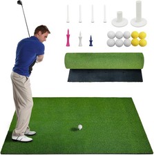 5x5FT Golf Hitting Mat,Thick Turf Practice Mat for Indoor Outdoor Training picture