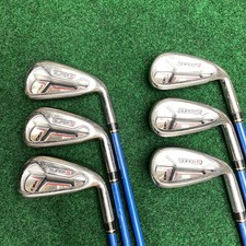 Adams Golf Idea Super S 5-pw iron set Grafalloy Blue R-flex DTG white grips RH picture