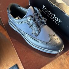 Footjoy Traditions Mens Black And Navy Soft Spike Golf Shoes Size 10 M 57922 picture