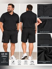 Men's Black Performance Stretch Shorts picture