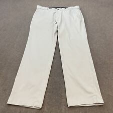 Nike Golf Pants Men's 35 Light Gray Flex Flat Front Stretch Woven Size 35x30 picture