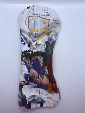 Winston Collection One of a Kind Hand Acrylic Painted Leather Driver Headcover picture