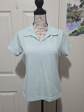 Nike Golf Womens Sea Green Dri-fit Short Sleeve Polo Shirt Small 4-6 picture