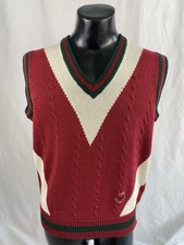 Dublin Country Club (GA) Sweater Vest Men’s Large Aureus Cable-Knit Vintage Golf picture