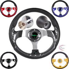13inch Golf Cart Steering Wheel+hub Adapter For Ezgo Txt Rxv Yamaha And Club Car picture