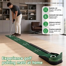 Putting Green Indoor Mat Outdoor Golf Putting Mat with Automatic Ball Return picture