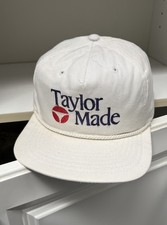 Vintage Texace Taylormade Golf Rope Hat White Made In Usa 90s picture