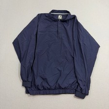 Footjoy Windbreaker Men 3xl Navy Blue Pullover Golf Jacket Mock Neck Lightweight picture