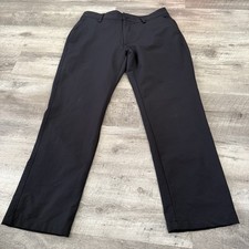 Under Armour Matchplay Golf Pants Mens 36x30 Black Performance Flat Front picture