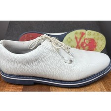 G/fore Mens Gallivanter Spiked Golf Shoes White Leather G4mc20ef01 Size 13 picture